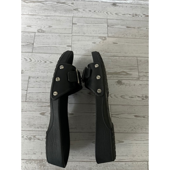 Crocs Women's Black Buckle Slide Sandals Comfort Casual Shoes Size 8 - Picture 7 of 8